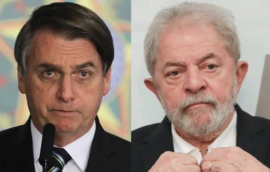 Lula tem 50% contra 40% de Bolsonaro no 2º turno