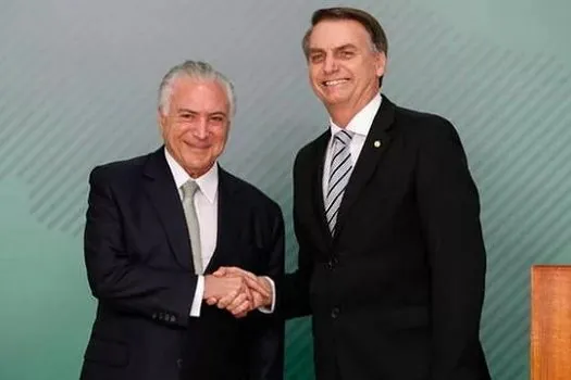 Temer decide apoiar Bolsonaro e Tarcísio no 2º turno