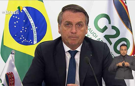 Bolsonaro fala ao G-20