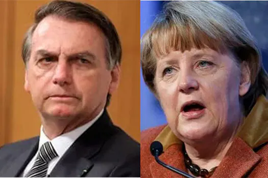 Merkel, pegue essa grana e refloreste a Alemanha, diz Bolsonaro_x000D_