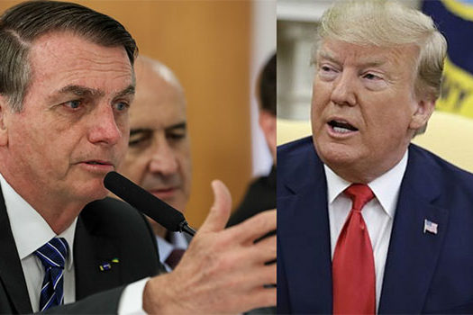 Em queda de braço com Macron, Bolsonaro pede ajuda de Trump