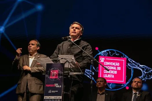 Presidente Jair Bolsonaro marca presença na 56° Convenção Nacional do Comércio Lojista_x000D_