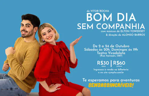 Musical “Bom Dia Sem Companhia” estreia no Teatro Viradalata