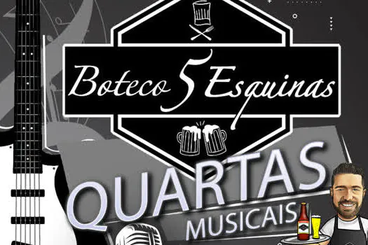 Boteco 5 Esquinas anuncia a chegada das Quartas Musicais e Sábados Noturnos