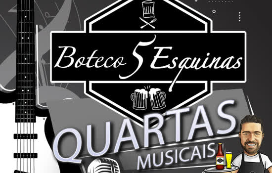 Boteco 5 Esquinas anuncia a chegada das Quartas Musicais e Sábados Noturnos