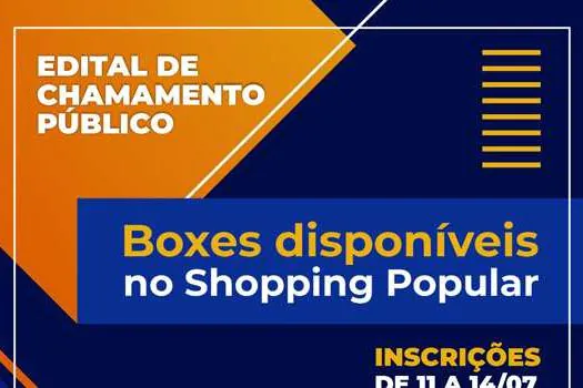 Prefeitura de Mauá abre chamamento público para o Shopping Popular