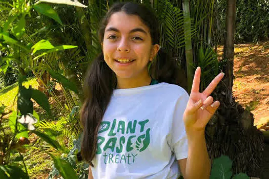 Brasileira de 12 anos é embaixadora de campanha global para combater mudanças climáticas