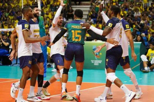 Brasil vence a Colômbia e faz jogo decisivo do Sul-Americano masculino contra a Argentina