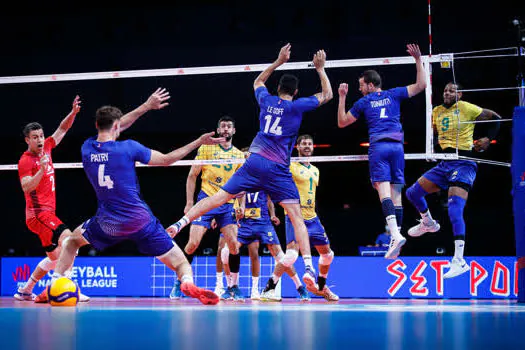 Liga das Nações: Brasil enfrenta a França por um lugar na decisão masculina