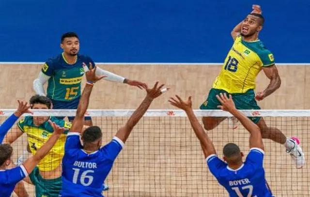 Brasil bate França por 3 a 1 na casa do rival e fica em 3º na Liga das Nações de vôlei