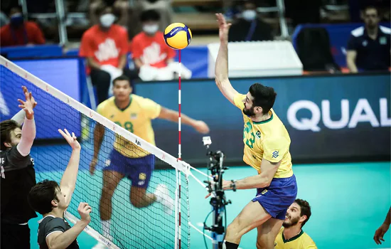 Brasil faz jogo tranquilo e vence Canadá por 3 a 0 na Liga das Nações de Vôlei