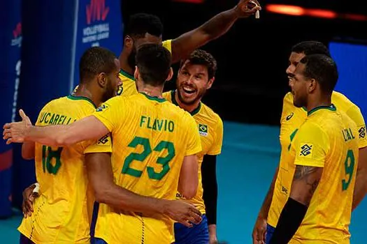 LIGA DAS NAÇÕES MASCULINO: Brasil bate os Estados Unidos por 3 sets a 0