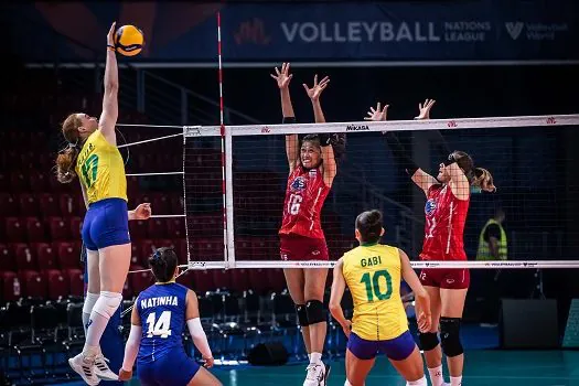 Brasil bate Tailândia por 3 a 1 e faz 100% na semana da Liga das Nações de vôlei