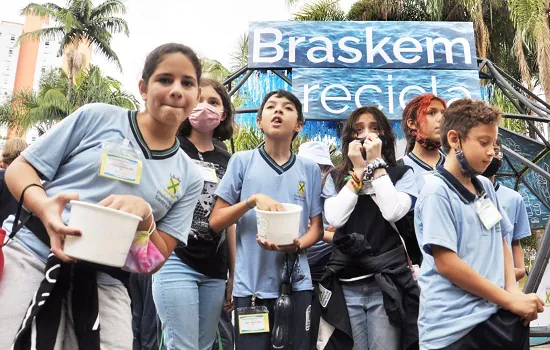 “Braskem recicla” chega a Santo André prevendo coletar sete toneladas de resíduos