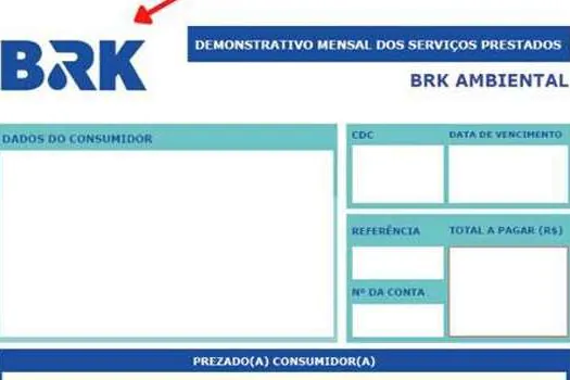 BRK anuncia mudanças no layout da conta de água e esgoto