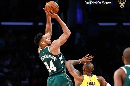 Com show de Antetokounmpo, Bucks freiam reação tardia dos Lakers e vencem na NBA