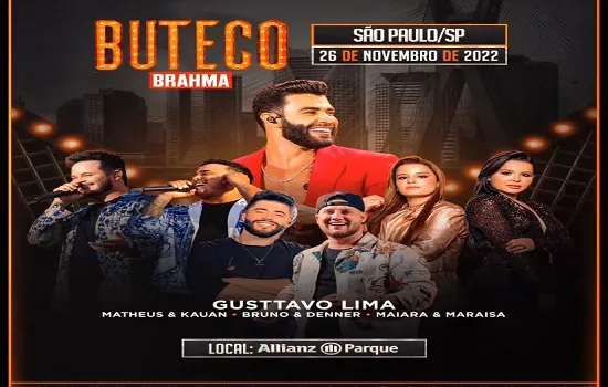 Buteco do Gusttavo Lima desembarca em SP dia 26 de novembro