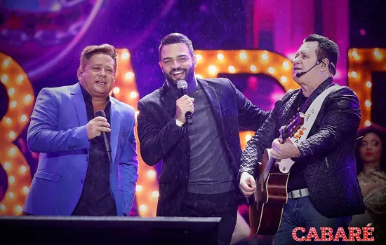 Luccas Fernandes sobe ao palco com Leonardo e Bruno e Marrone na tour Cabaré