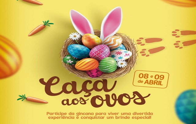 Páscoa: Litoral Plaza promove ação ‘Caça aos Ovos’ para a criançada