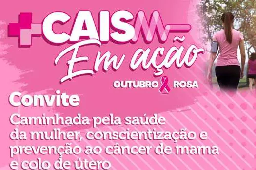 Ribeirão Pires promove caminhada em prol da saúde da mulher no sábado (22)