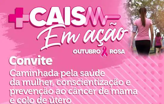 Ribeirão Pires promove caminhada em prol da saúde da mulher no sábado (22)