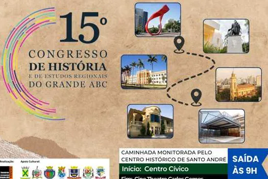 Caminhada no Centro Histórico de Santo André encerra Congresso de História do Grande ABC