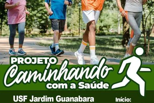 Saúde de Ribeirão Pires promove Caminhando com Saúde na USF Jardim Guanabara