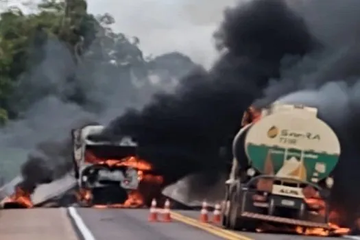 Polícia prende dois sob suspeita de incendiarem caminhões em Mato Grosso