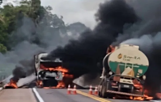 Polícia prende dois sob suspeita de incendiarem caminhões em Mato Grosso