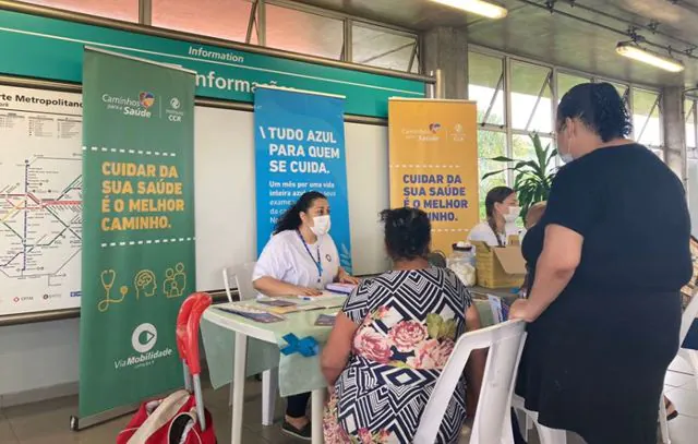 Programa Caminhos Para a Saúde leva serviços gratuitos a estações da ViaMobilidade