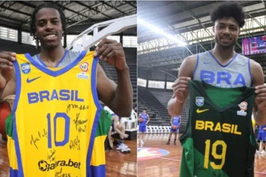 Seleção de basquete leiloa camisas para ajudar vítimas das chuvas no litoral