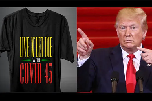 Guns N’ Roses lança camiseta que provoca Trump sobre mortes por covid-19 nos EUA