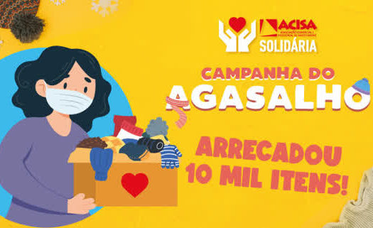 Campanha do Agasalho da ACISA arrecada 10 mil itens