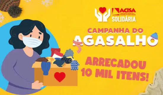 Campanha do Agasalho da ACISA arrecada 10 mil itens