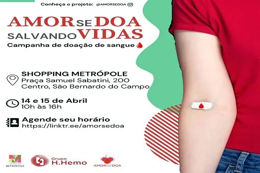 Shopping Metrópole promove campanha de coleta de sangue