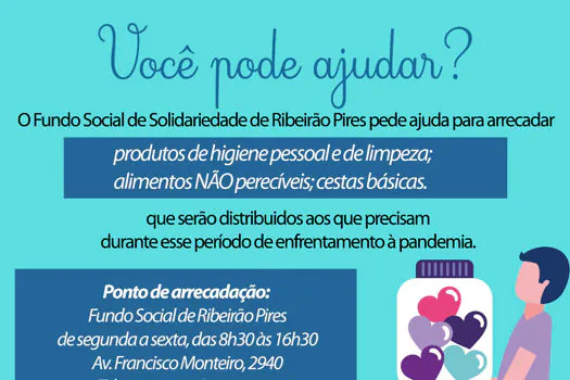 Fundo Social de Ribeirão Pires recebe doações de cestas e kits de alimento