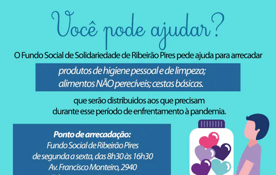 Fundo Social de Ribeirão Pires recebe doações de cestas e kits de alimento