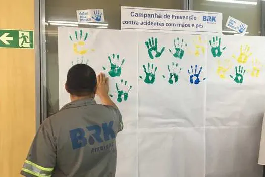 BRK realiza campanha interna para prevenção de incidentes com mãos e pés