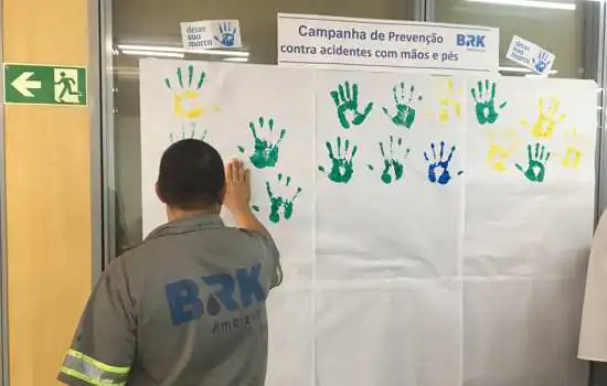 BRK realiza campanha interna para prevenção de incidentes com mãos e pés