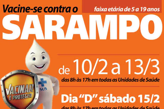 Ribeirão Pires inicia campanha de vacinação contra sarampo