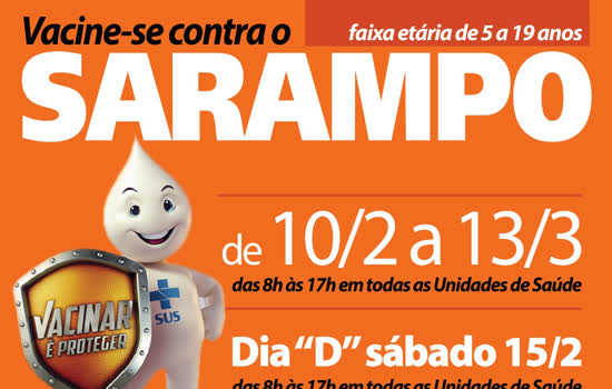 Ribeirão Pires inicia campanha de vacinação contra sarampo