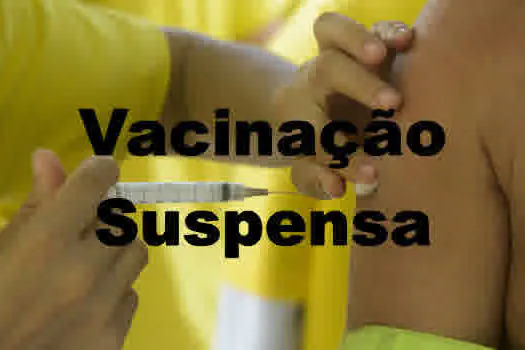 Suspensão temporária da vacinação contra a gripe no ABC