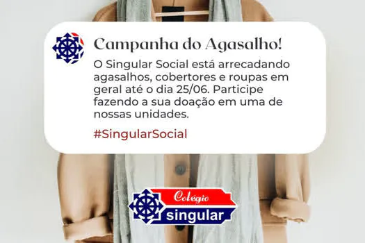 Singular participa da Campanha do Agasalho 2021