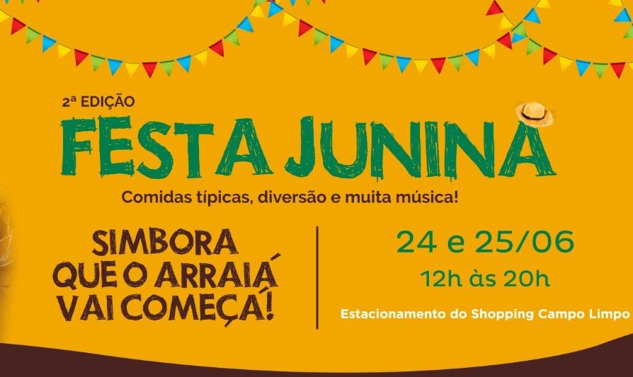 Festa Junina do Shopping Campo Limpo tem shows para todos os públicos