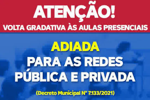 Ribeirão Pires mantém aulas presenciais suspensas até 30/05 na rede municipal