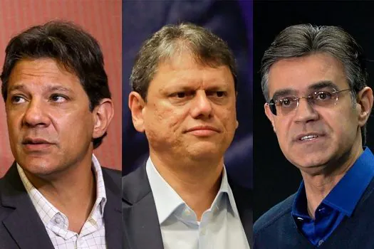 Datafolha em São Paulo: Haddad tem 36%; Tarcísio, 22% e Rodrigo Garcia, 19%