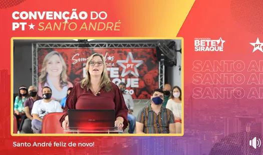 Convenção do PT confirma candidatura de Bete Siraque a prefeita de Santo André