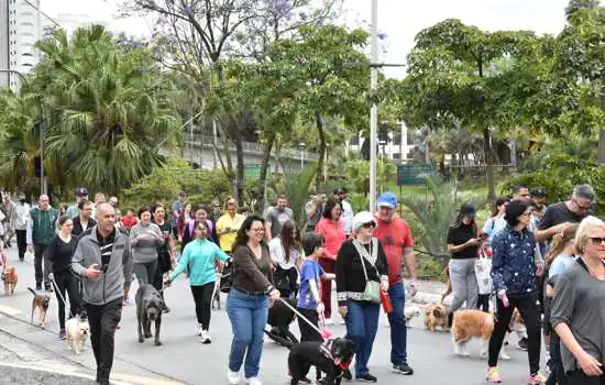 1.500 pessoas prestigiam Cãominhada em Santo André