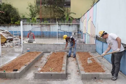 CAPS Infantil e Centro Odontológico de Ribeirão Pires estão com 80% das obras concluídas