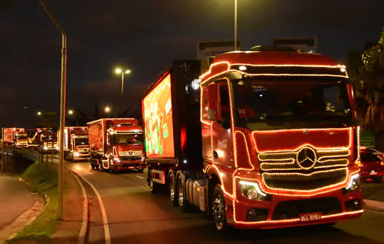 Caravana Iluminada da Coca-Cola leva a magia do Natal para São Bernardo